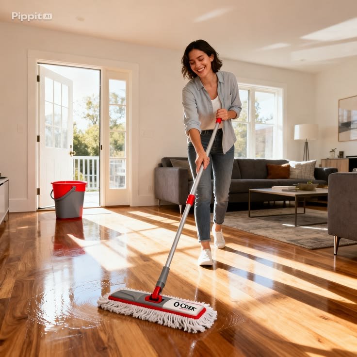a woman cleaning house in billings mt 