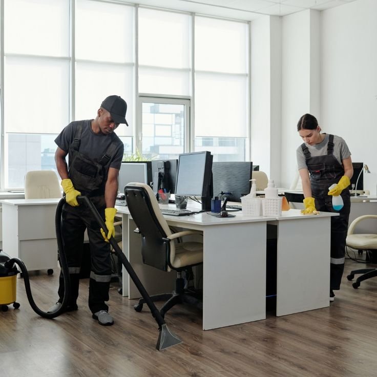 Experienced office cleaners providing daily commercial cleaning