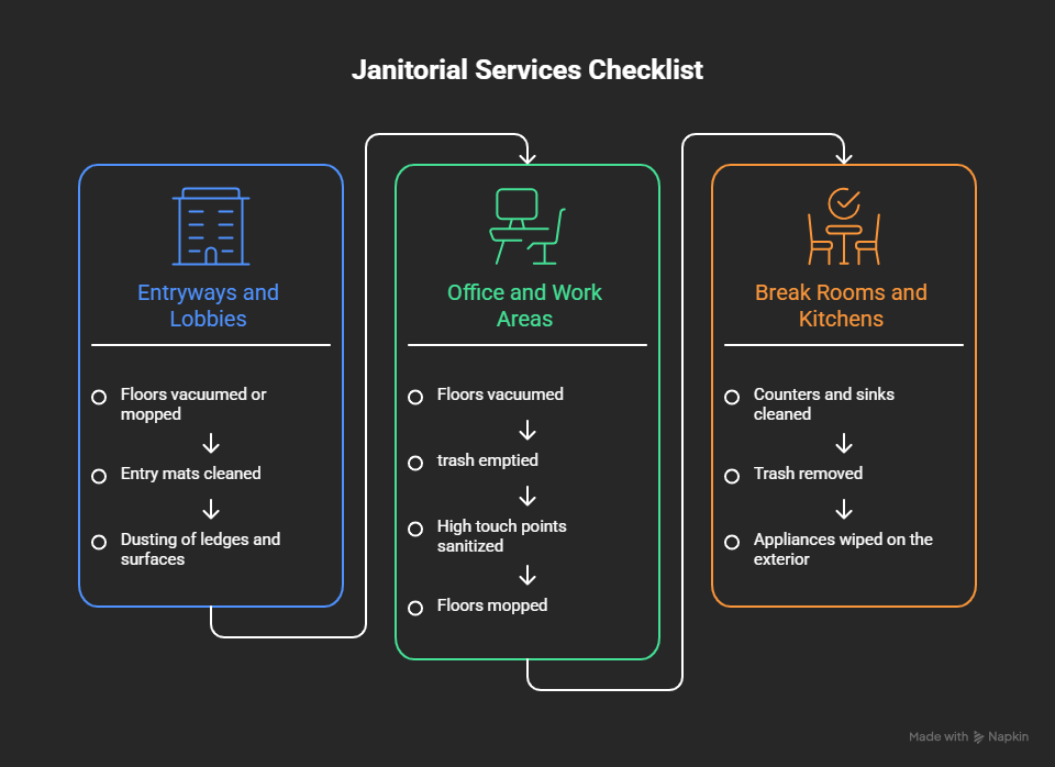 Janitorial Services Checklist illustration