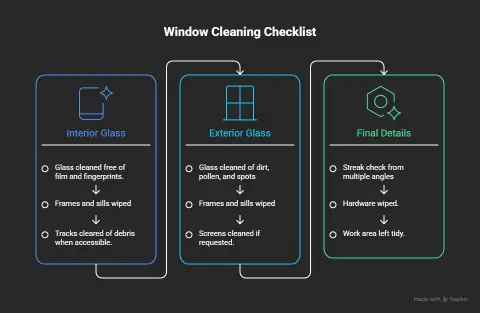 Window Cleaning Checklist illustration

