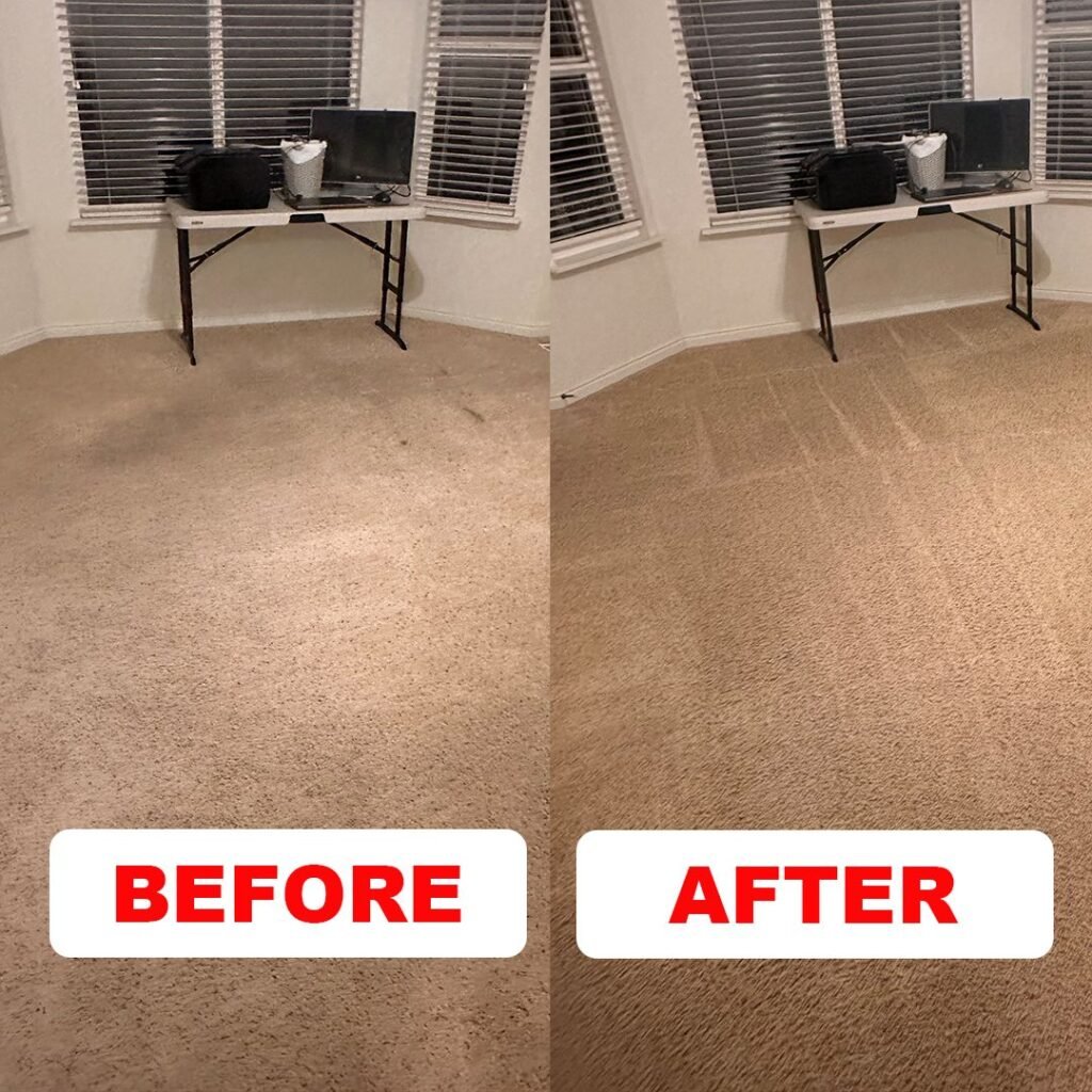 carpet cleaning before and after results